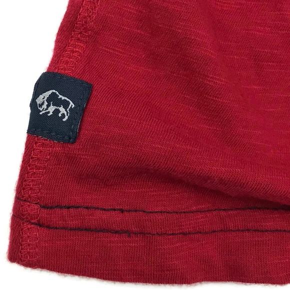 Buffalo David Bitton Red V-Neck T-Shirt XXL Sz 2XL - Picture 6 of 8